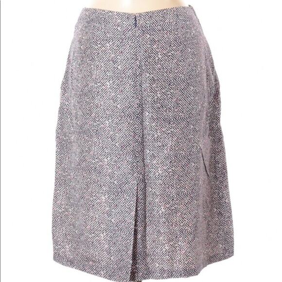 Kenneth Cole Reaction 100% silk checkered skirt - Picture 2 of 8